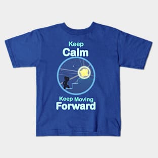 Keep Calm Keep Moving Forward Kids T-Shirt